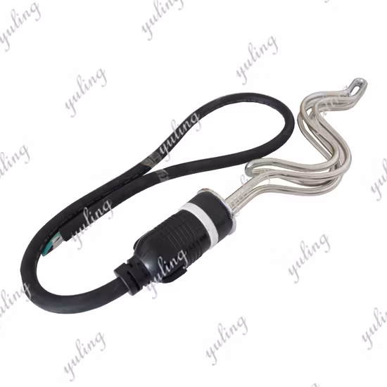 Elemento riscaldante ad immersione tubolare con flangia industriale per caldaia ad acqua